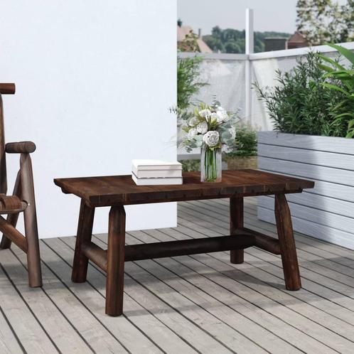 vidaXL Salontafel 90x50x41 cm massief vurenhout, Tuin en Terras, Tuinsets en Loungesets, Nieuw, Hout, Verzenden