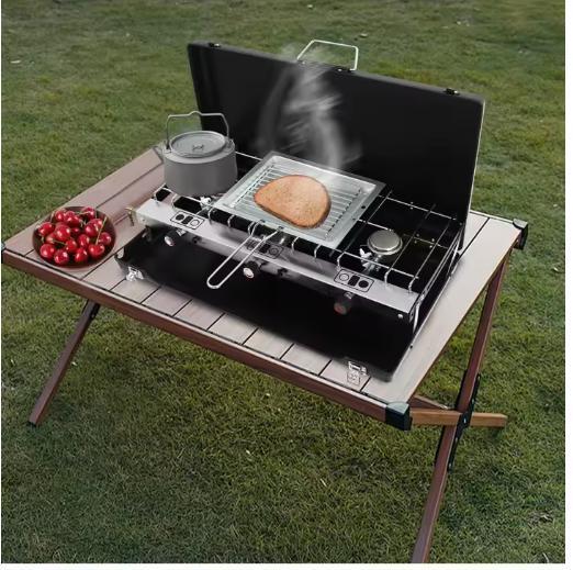 Draagbaar 3-pits gaskooktoestel voor camping, BBQ en buiten, Tuin en Terras, Barbecue-accessoires, Nieuw, Verzenden
