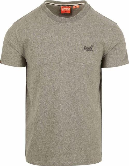 Superdry Classic T-Shirt Melange Olive maat XL Heren, Kleding | Heren, T-shirts, Nieuw, Maat 56/58 (XL), Verzenden