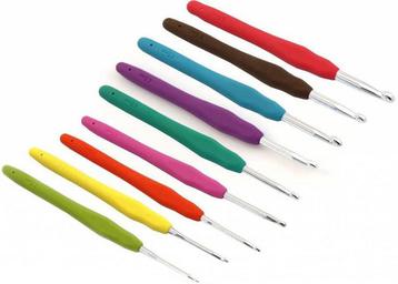Opry Soft Grip Haaknaaldenset - 2 t/m 6 mm - Set met 9 mat beschikbaar voor biedingen