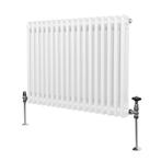 Traditionele 2 Kolom Radiator - 600 x 832mm - Wit, Doe-het-zelf en Verbouw, Verzenden, Nieuw