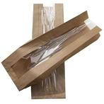 Broodzak Kraft met venster (heel-brood) 160 + 50x480mm, Verzenden, Nieuw