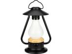 Abbey Camp Retro oplaadbare LED Lantaarn - OSLO-279 - Zwart, Verzenden, Zo goed als nieuw