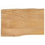 Massief Mangohouten Tafelblad | Tweedekansje | OP=OP, Huis en Inrichting, Tafelonderdelen, Minder dan 50 cm, 50 tot 100 cm, Nieuw