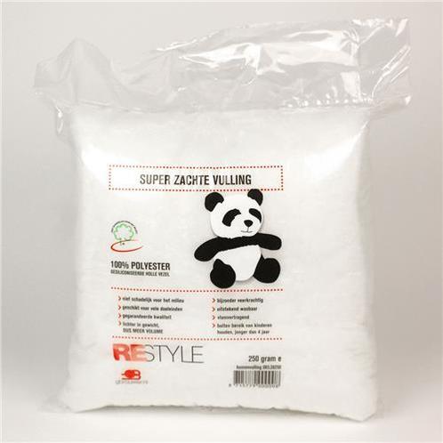 Kussenvulling zak 250gr - Restyle Panda Vulling, Hobby en Vrije tijd, Knutselen, Ophalen of Verzenden
