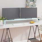 vidaXL TV-meubel/monitorverhoger 120x30x13 cm glas groen, 100 tot 150 cm, Verzenden, Nieuw, Glas
