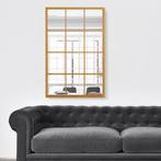 [en.casa] Spiegel Cupello hangend 90x60 cm goudkleurig, Nieuw, Verzenden