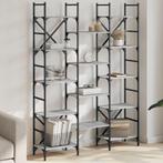 vidaXL Boekenkast 127,5x28,5x172,5 cm bewerkt hout grijs, Huis en Inrichting, Kasten | Boekenkasten, Verzenden, Nieuw, Overige houtsoorten