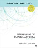 Statistics for the Behavioral Sciences 9781506389882, Verzenden, Zo goed als nieuw