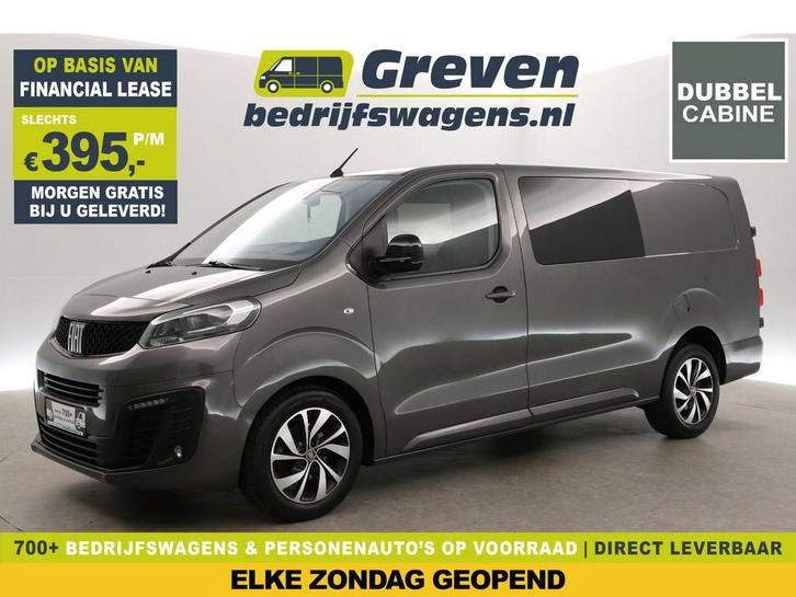 Fiat Scudo 2.0 Multicab SX L3H1 177PK | DC | Automaat |, Auto's, Bestelauto's, Te koop, Automaat, Financial lease, Diesel, Zilver of Grijs