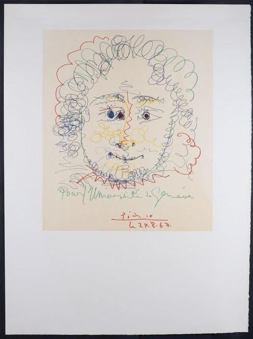 Pablo Picasso (1881-1973) - Pour lUniversité de Genève, Antiek en Kunst, Antiek | Overige Antiek