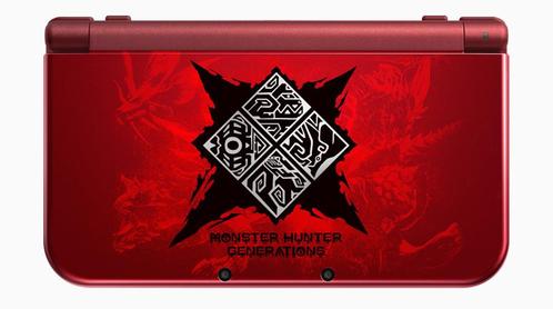 New Nintendo 3DS XL Console - Monster Hunter Generations..., Spelcomputers en Games, Spelcomputers | Nintendo 2DS en 3DS, Zo goed als nieuw