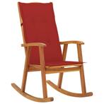 vidaXL Schommelstoel met kussens massief acaciahout, Tuin en Terras, Tuinstoelen, Verzenden, Nieuw, Hout