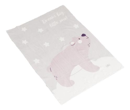 Cangaroo Dreamy Bear Grey 75 x 100 cm Wiegdeken 111870, Kinderen en Baby's, Dekens, Slaapzakjes en Inbakerproducten, Nieuw, Verzenden