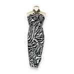 Sarong / pareo - Strandkleding wikkelrok - Zwart / wit, Kleding | Dames, Badmode en Zwemkleding, Ophalen of Verzenden, Nieuw