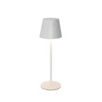 Tafellamp wit incl. LED dimbaar en oplaadbaar IP54 - Murdock, Huis en Inrichting, Lampen | Tafellampen, Nieuw, Overige materialen
