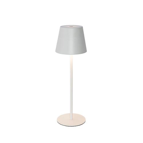 Tafellamp wit incl. LED dimbaar en oplaadbaar IP54 - Murdock, Huis en Inrichting, Lampen | Tafellampen, Nieuw, Overige materialen