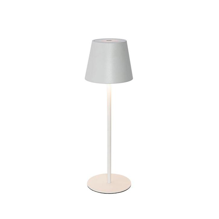 Tafellamp wit incl. LED dimbaar en oplaadbaar IP54 - Murdock, Huis en Inrichting, Lampen | Tafellampen, Nieuw, Overige materialen
