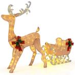 2dekans | Coast Verlichte Kerstmis Rendier en Slee - 100, Diversen, Kerst, Ophalen of Verzenden, Zo goed als nieuw