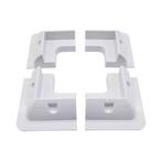 Montagebeugel zonnepaneel hoekprofiel (4 stuks) - wit, Ophalen of Verzenden, Nieuw