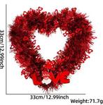 Hartvormige Bloemenkrans Valentijnsdag Deurdecoratie, Verzenden, Nieuw