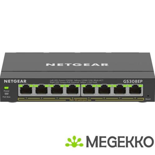Netgear GS308EP Managed netwerk switch, Computers en Software, Netwerk switches, Nieuw, Verzenden