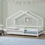 [en.casa] Kinderbed Knätten huisbed met uitvalbeveiliging 70, Kinderen en Baby's, Kinderkamer | Bedden, Verzenden, Nieuw