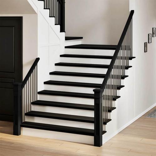 vidaXL Traptreden 8 st 120x25x2 cm massief eikenhout, Doe-het-zelf en Verbouw, Ladders en Trappen, Nieuw, Verzenden
