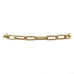 Gouden vintage paperclip armband 14 krt, Sieraden, Tassen en Uiterlijk, Ophalen of Verzenden, Nieuw