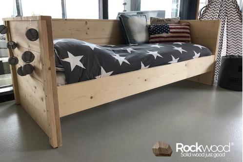 Rockwood® Bedbank Mike naturel onbehandeld, Kinderen en Baby's, Kinderkamer | Bedden, Nieuw, Ophalen of Verzenden