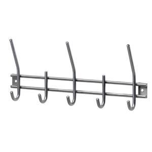 Intersteel garderobe 5 haken rvs, Huis en Inrichting, Woonaccessoires | Kapstokken, Verzenden