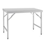 Vogue inklapbare RVS werktafel 120cm, Verzenden, Nieuw in verpakking