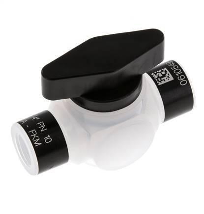 PFA 2-Weg Kogelkraan G 1/4 FKM Vacuüm, Doe-het-zelf en Verbouw, Overige Doe-het-zelf en Verbouw, Nieuw, Verzenden