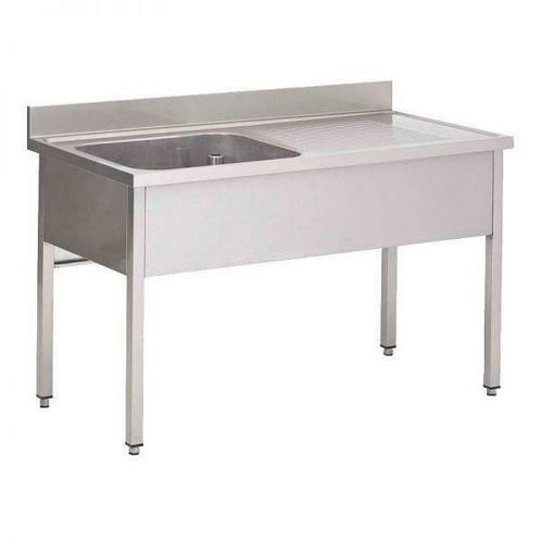 RVS Spoeltafel zonder bodemschap 700 diep - 1 bak, Zakelijke goederen, Horeca | Keukenapparatuur, Nieuw in verpakking, Verzenden