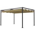 TRUUSK Pergola 4x3m Tuinpaviljoen, Terrasoverkapping Van Sta, Verzenden, Nieuw