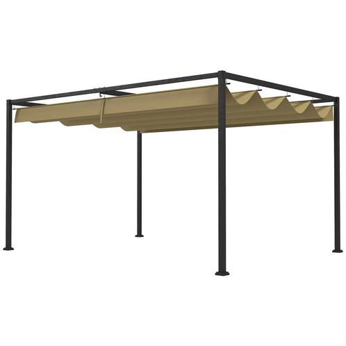 TRUUSK Pergola 4x3m Tuinpaviljoen, Terrasoverkapping Van Sta, Tuin en Terras, Partytenten, Nieuw, Verzenden