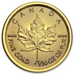 Canada. 2015 1/20 oz $1 CAD Canadian Gold Maple Leaf Coin, Postzegels en Munten, Edelmetalen en Baren