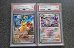 Pokémon - 2 Graded card - PIKACHU - PROMO - 001/SV-P - NEAR, Nieuw