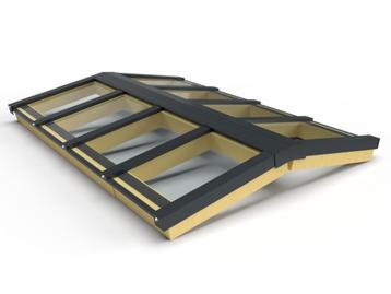 Zelfbouw lichtstraat 8 vak zadeldak 3550x2100mm-Gelaagd zonw beschikbaar voor biedingen