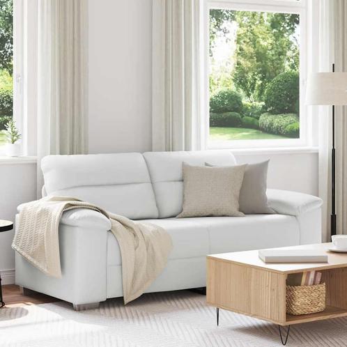 vidaXL 2-zitsbank wit 140 cm kunstleer, Huis en Inrichting, Banken | Bankstellen, Nieuw, Leer, Tweepersoons, Verzenden