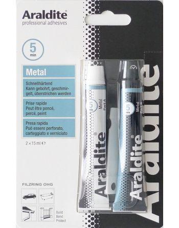 Araldite steel 2 x 15 ml, dubbelspuit, Doe-het-zelf en Verbouw, Overige Doe-het-zelf en Verbouw, Nieuw, Verzenden