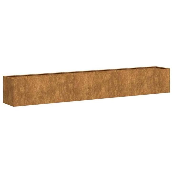 Roestig Staal Bloembak 280x40 | OP = OP | 40% Korting, Tuin en Terras, Bloembakken en Plantenbakken, 30 tot 60 cm, 100 cm of meer