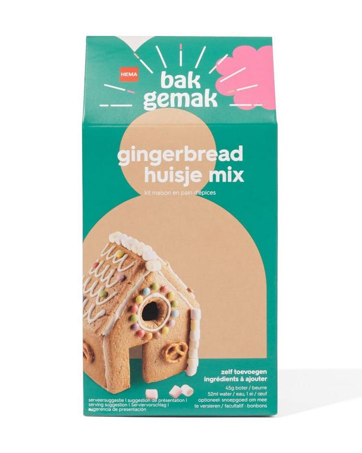 HEMA Gingerbread huisje mix 465gram, Diversen, Levensmiddelen, Verzenden