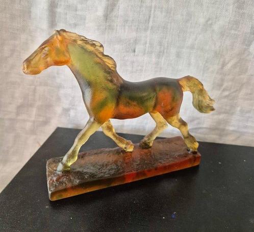 Daum - Jean-François Leroy - sculptuur, Cheval au Trot - 16, Antiek en Kunst, Antiek | Glas en Kristal