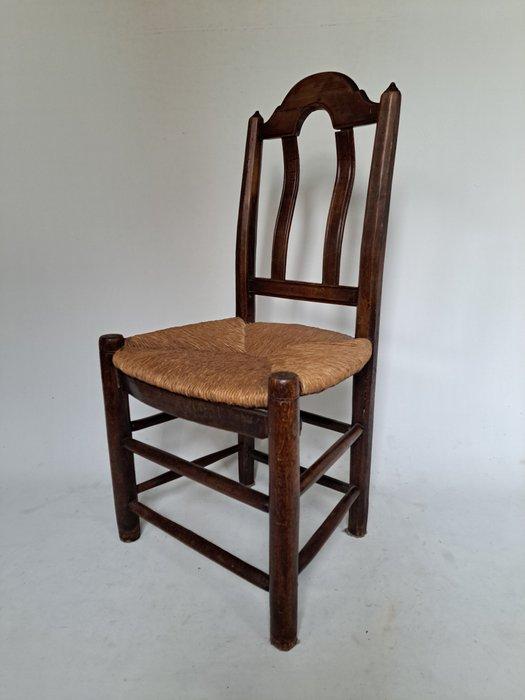 Stoel - Hout, biezenmat, Antiek en Kunst, Antiek | Overige Antiek