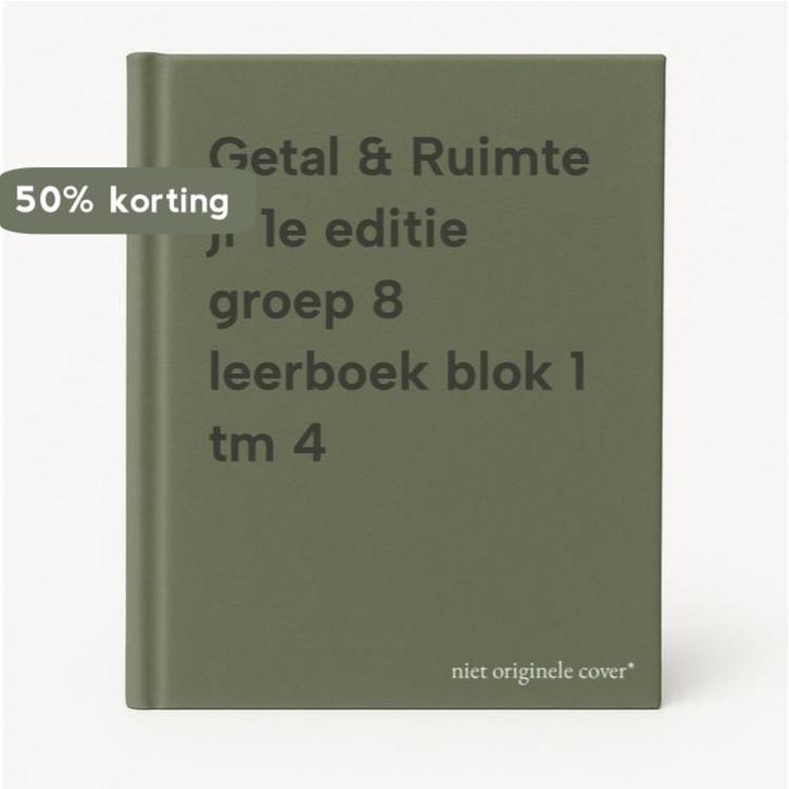 Getal & Ruimte jr 1e editie groep 8 leerboek blok 1 tm 4, Boeken, Schoolboeken, Gelezen, Verzenden