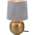 LED Tafellamp - Trion Sofia - E14 Fitting - Rond - Mat Grijs, Huis en Inrichting, Lampen | Tafellampen, Ophalen of Verzenden, Nieuw