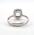 Zonder Minimumprijs - Ring - 18 karaat Witgoud Aquamarijn -, Sieraden, Tassen en Uiterlijk, Ringen, Nieuw