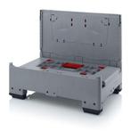 Opvouwbare palletbox 1200x800x1000mm met 4 inwerpluiken,, Zakelijke goederen, Partijgoederen en Retail | Verpakking en Verzending