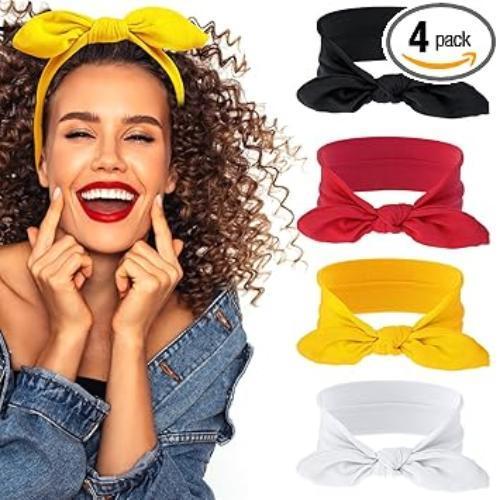 Haarband - Set van 4 Kleuren – Sport en Fashion, Kleding | Dames, Hoeden en Petten, Nieuw, Verzenden